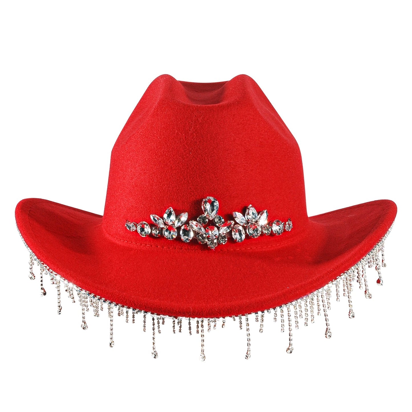 Womens Rhinestone Cowgirl Cowboy Hat