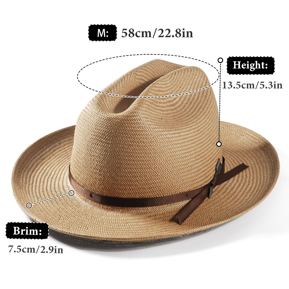 Open Road Vented Straw Cowboy Hat